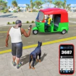 auto rickshaw 3d: tuk tuk game android application logo